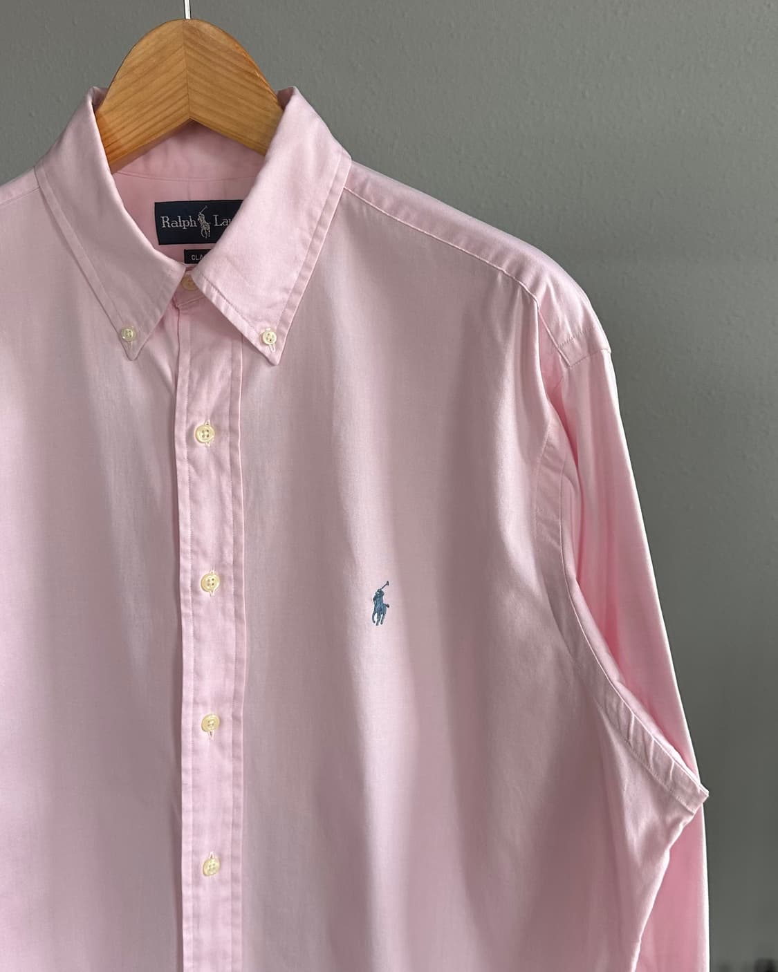 [L-XL]폴로 랄프로렌 클래식핏 연핑크 셔츠 상품이미지3