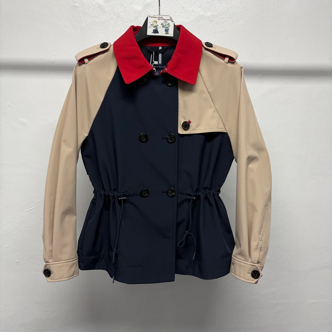 타미힐피거 컬러블록 트렌치 자켓 상품이미지1