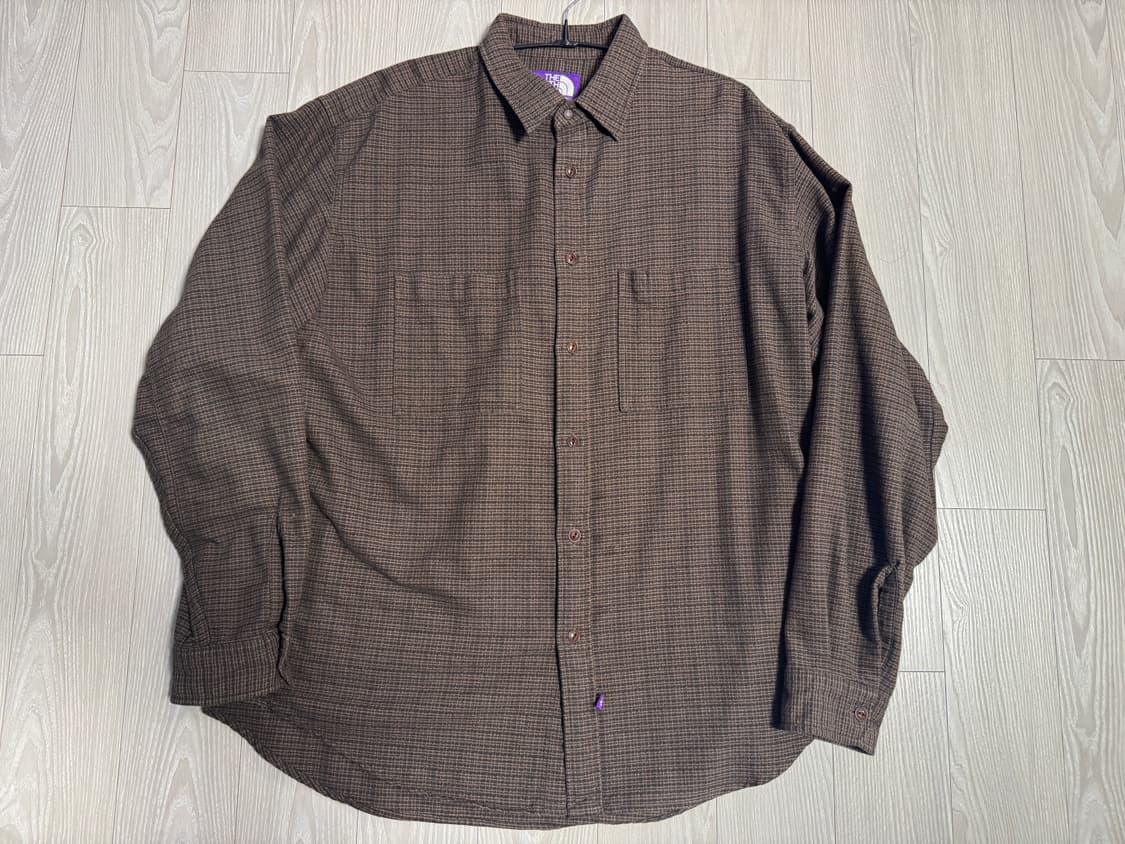 노스페이스 퍼플라벨 / 플란넬 더블 포켓 필드 워크 셔츠 / XL 상품이미지3