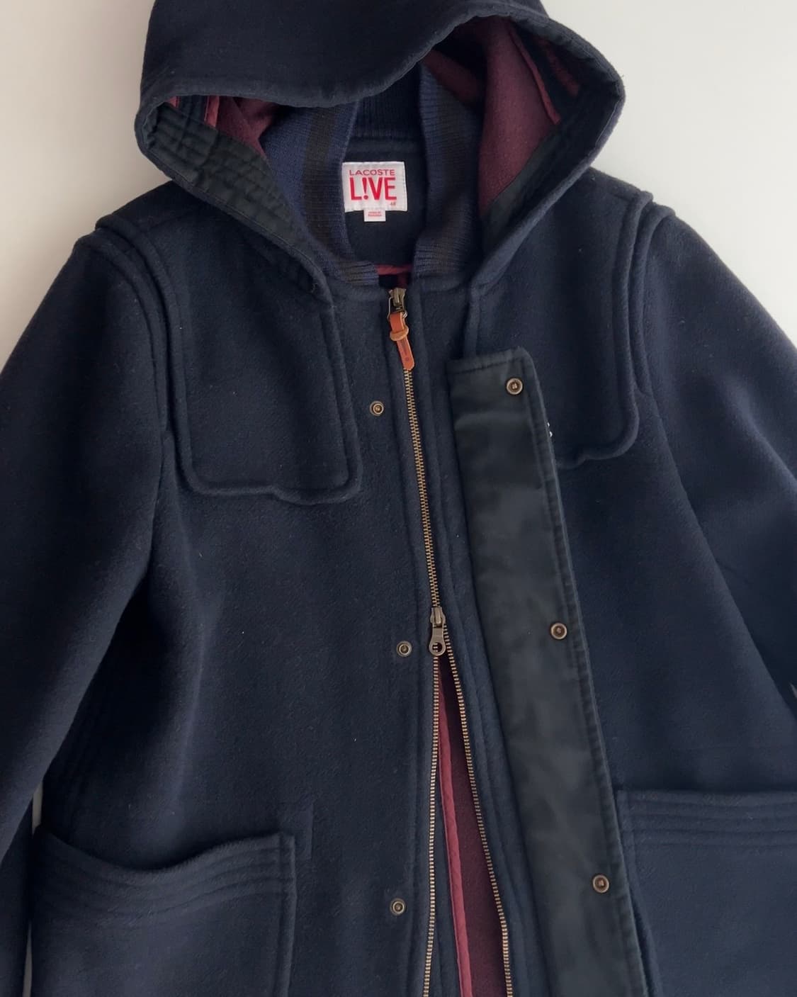 라코스테 네이비 후드 더플 코트 48 상품이미지4