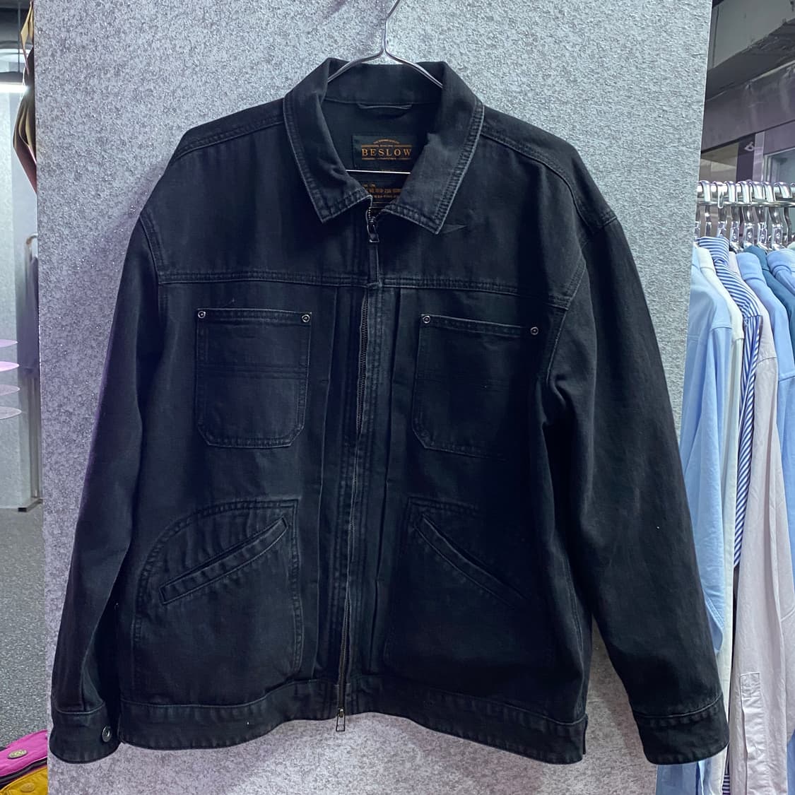 비슬로우 멀티포켓 투웨이 흑청자켓  B3358 상품이미지2