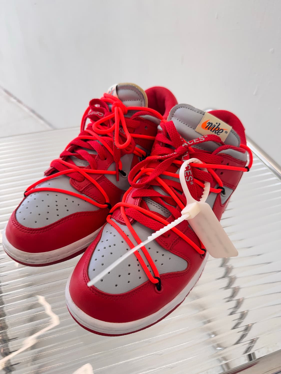오프화이트 x 나이키덩크 레드 준신품 상품이미지1
