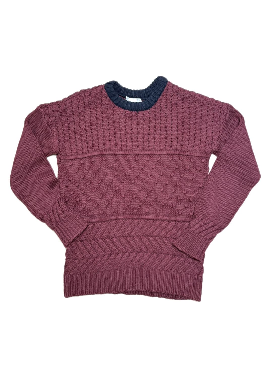 하레 버건디 니트 상품이미지1