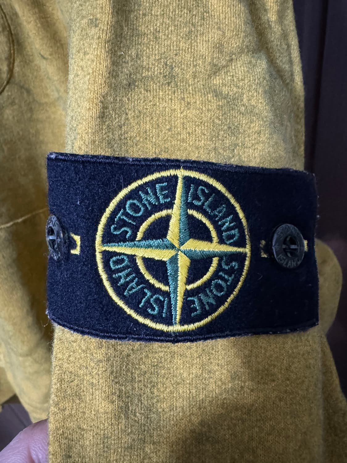 슈프림 스톤아일랜드 머스타드 후드xl 상품이미지3