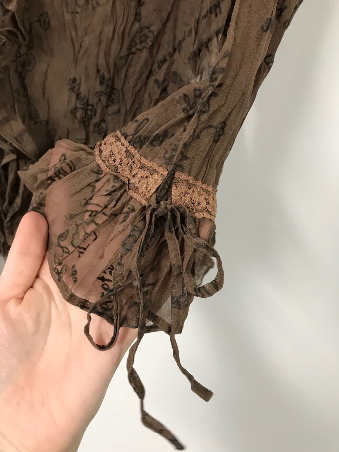 빈티지 패턴 블라우스 자켓 상품이미지4