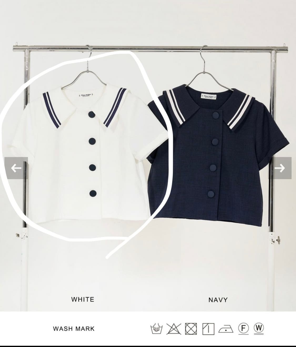 일본 브랜드　tinajojun 세일러복 상품이미지6