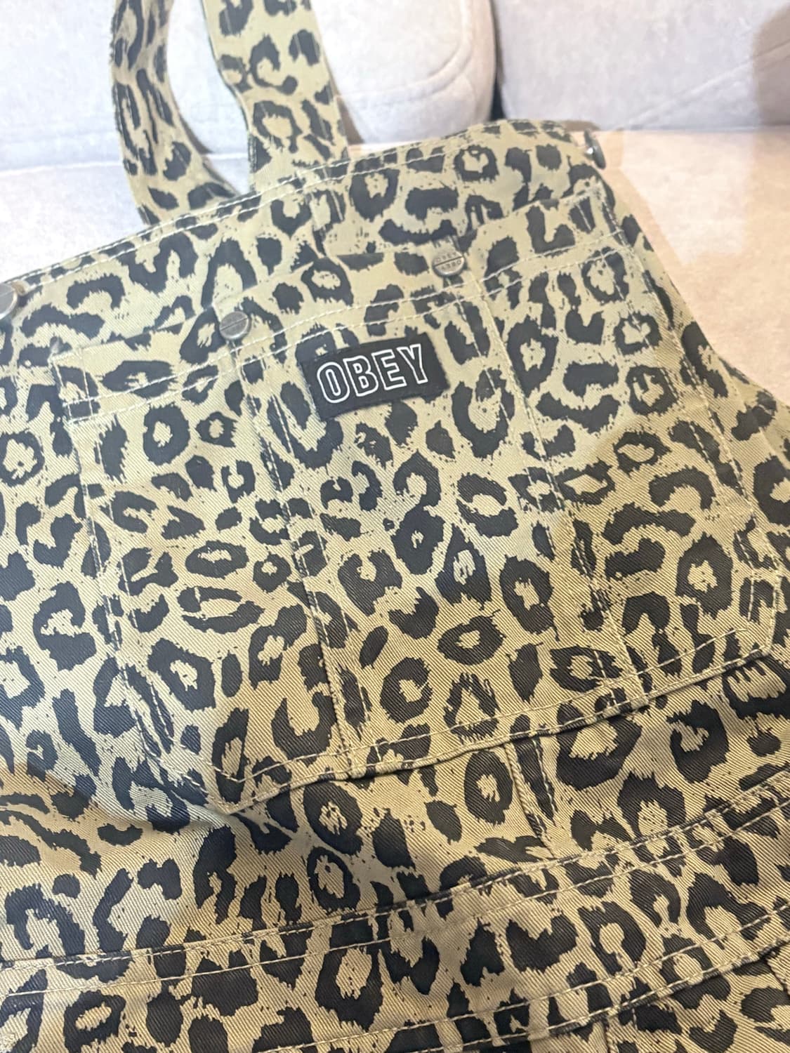 obey 오베이 호피 오버롤 멜빵 상품이미지3