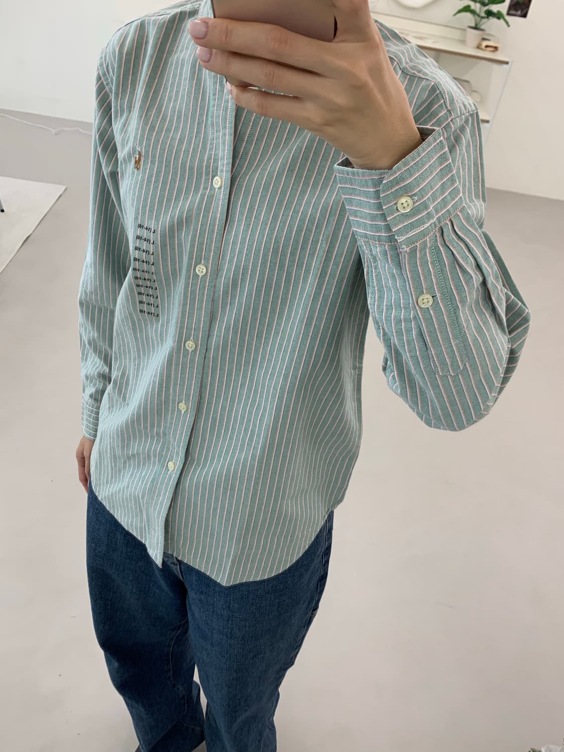 폴로 랄프로렌 보이즈 긴팔 셔츠 L(14-16) 상품이미지4