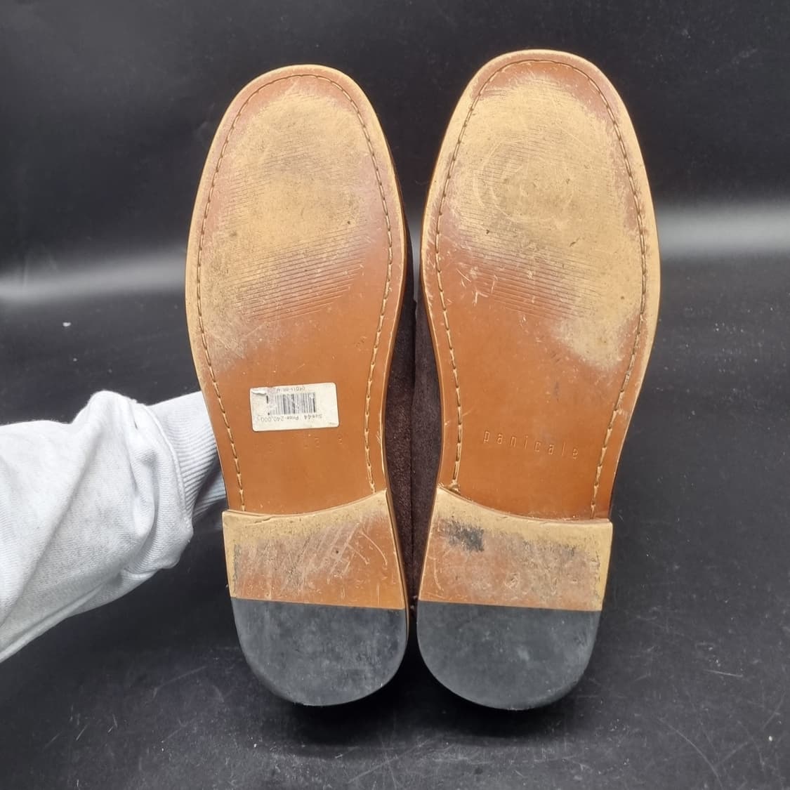 빠니깔레 스웨이드 남성로퍼 실사이즈275 상품이미지3