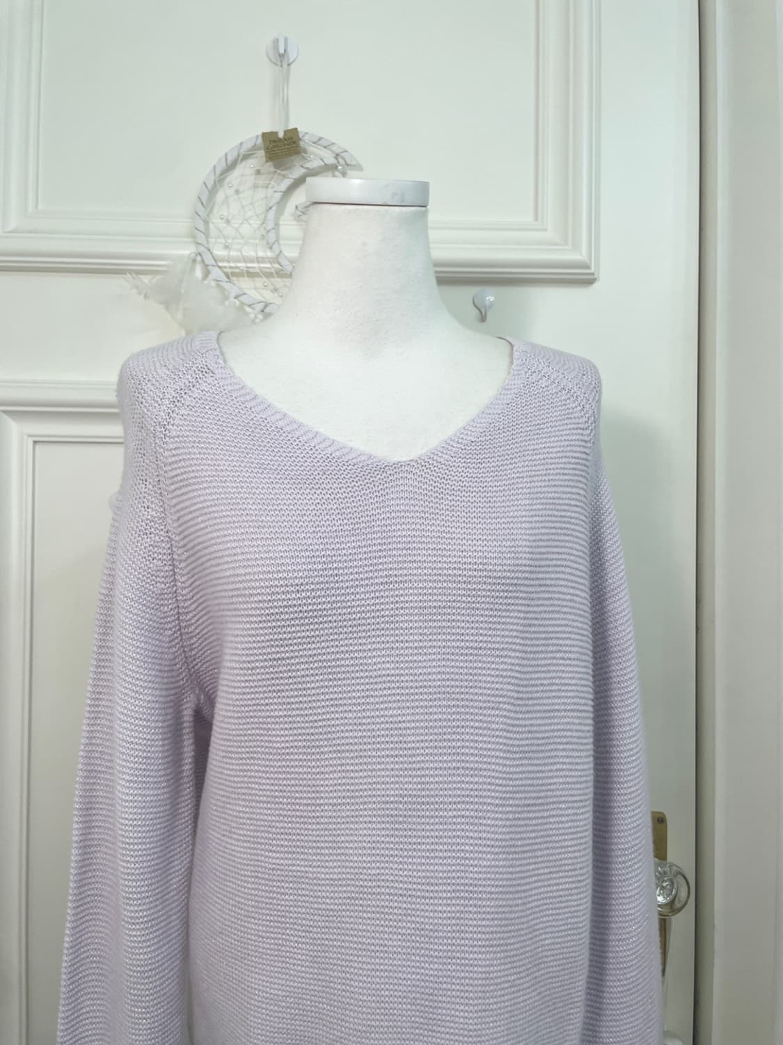 lavender glitter basic spring knit top 상품이미지5