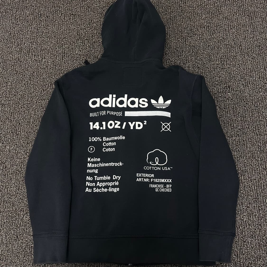 아디다스 카발 후드집업 블랙 L 상품이미지5
