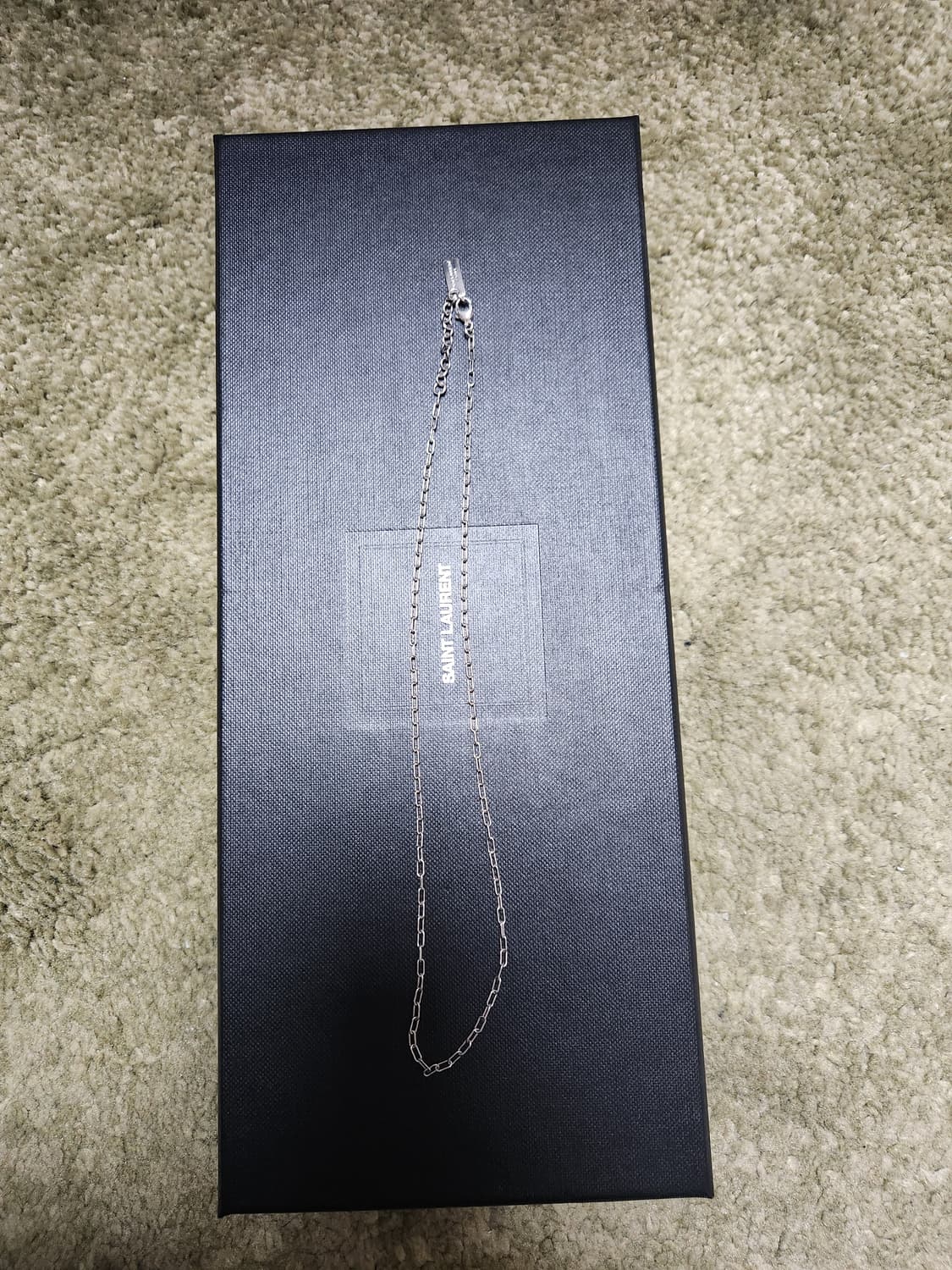 생로랑 클립 체인 목걸이 유니섹스 상품이미지4