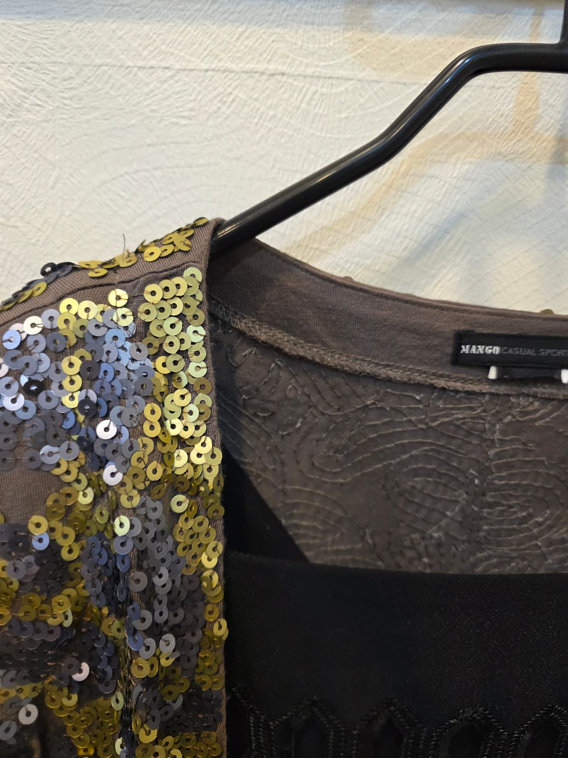 MANGO 스팽글 장식 자켓느낌 가디건 상품이미지3