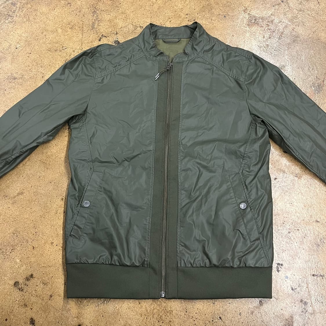 [정품/100] 노스페이스 카키색 봄버 자켓 b15 상품이미지3