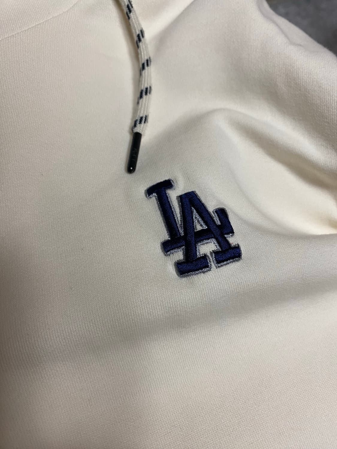 LA 다저스 mlb 후드집업 100~105 XL 크림색 상품이미지3