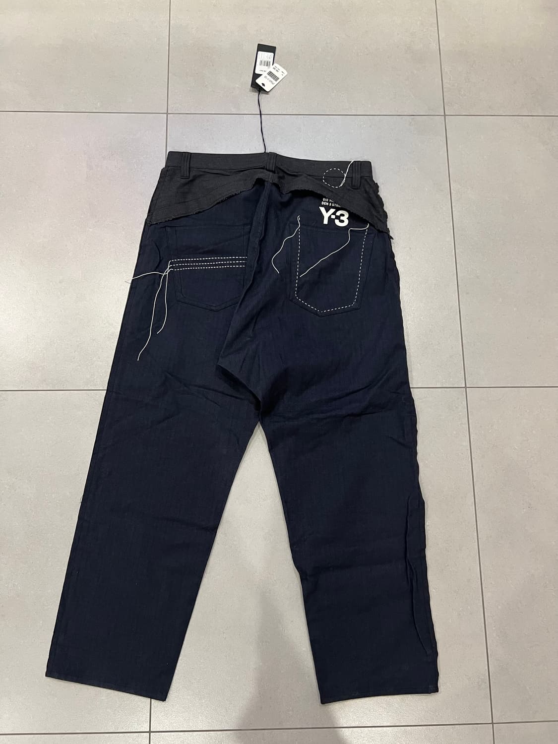 Y-3 요지야마모토 H본 팬츠 네이비 M 상품이미지6