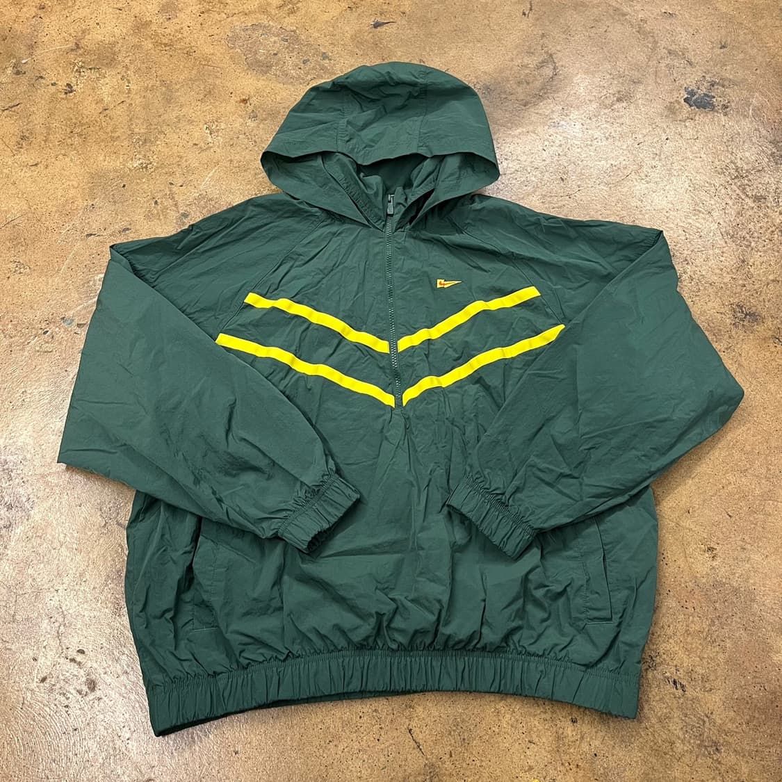 [정품/XL] 나이키 그린 옐로우 바람막이 후드 자켓 b8 상품이미지2
