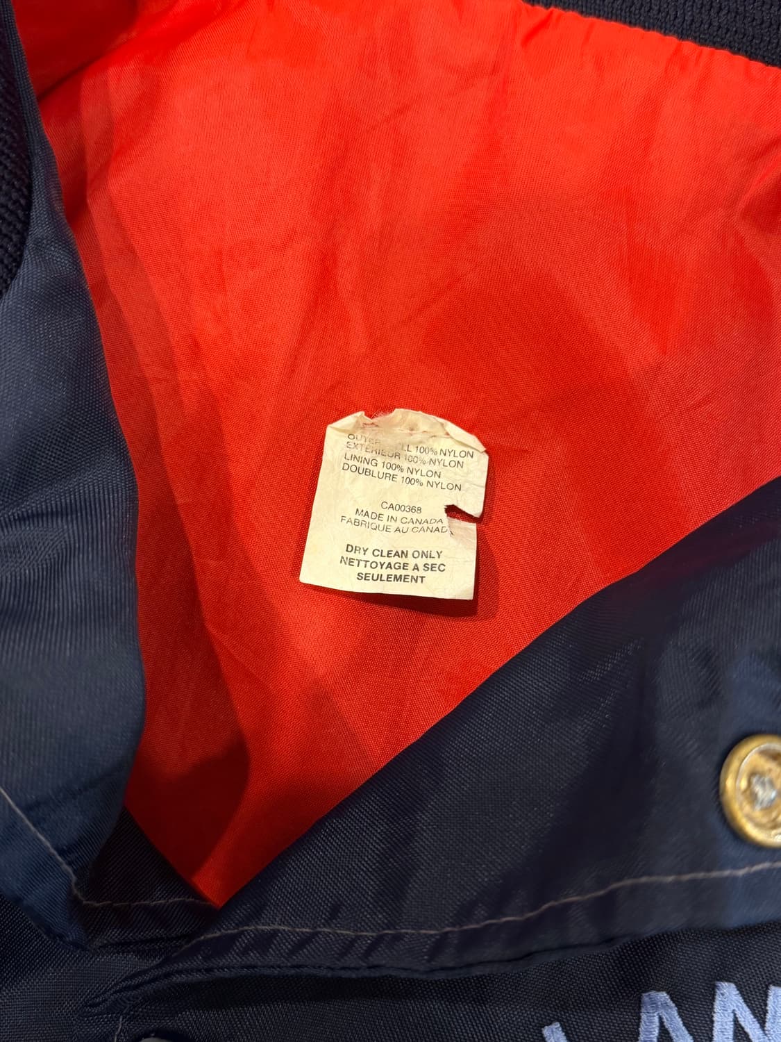 90s Vtg 빈티지 스타디움 새틴 자켓 (made in Canada) 상품이미지9