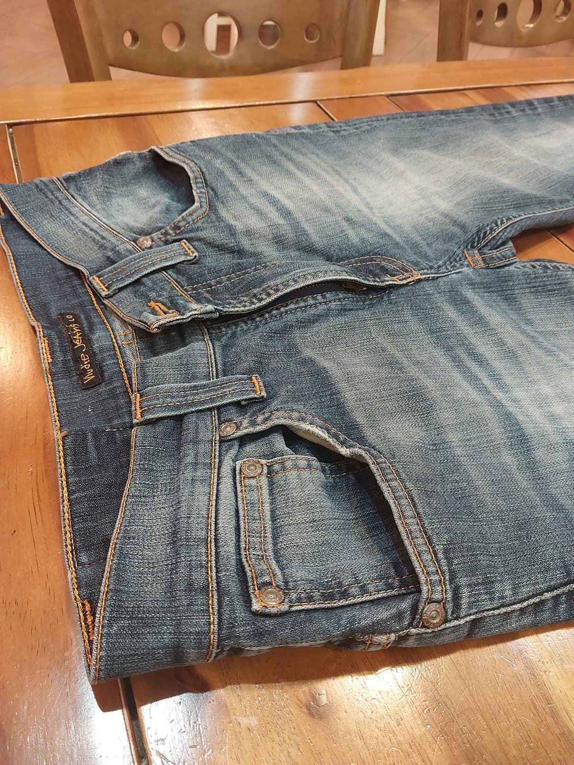 누디진 씬핀 Oscar worn dark 데님 29사이즈 상품이미지2