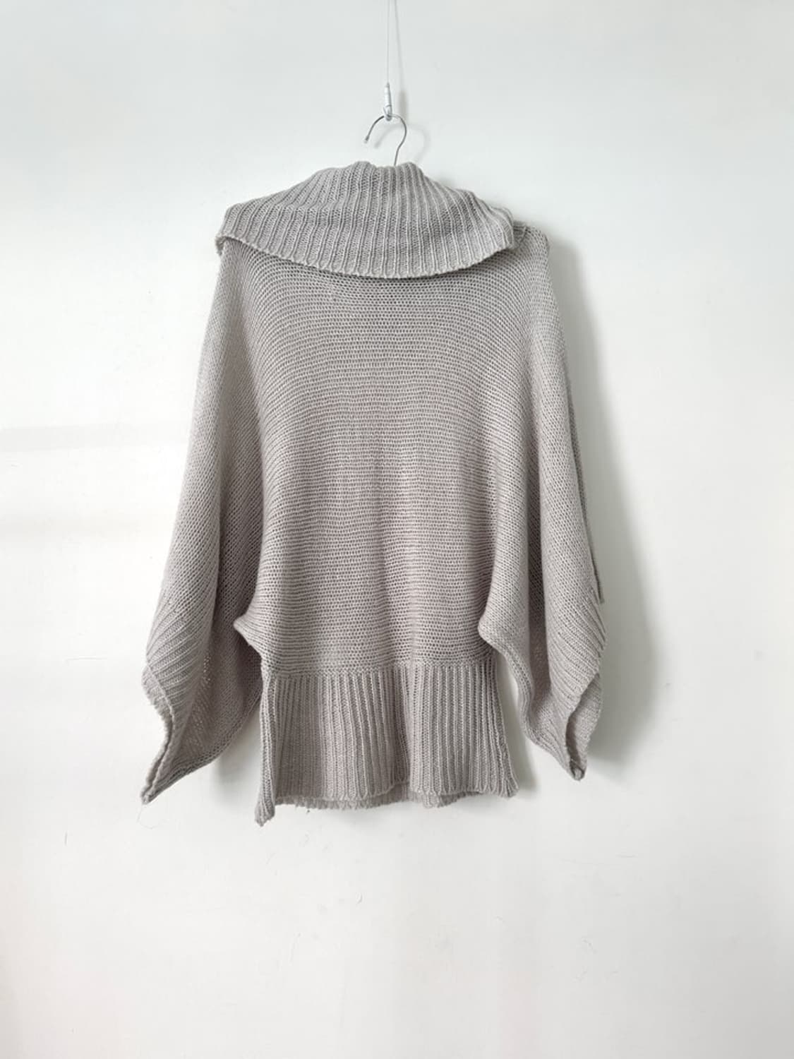High neck soul knit / light beige 상품이미지2