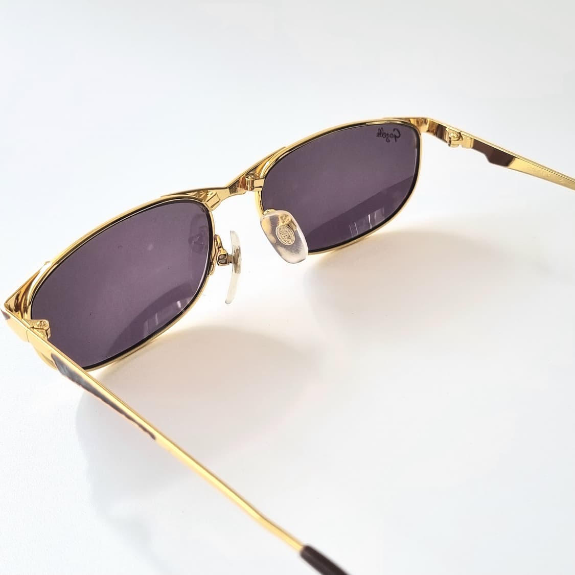 데드스탁 Gazelle 골드 & 레오파드 믹스 슬림 선글라스 1837 상품이미지4