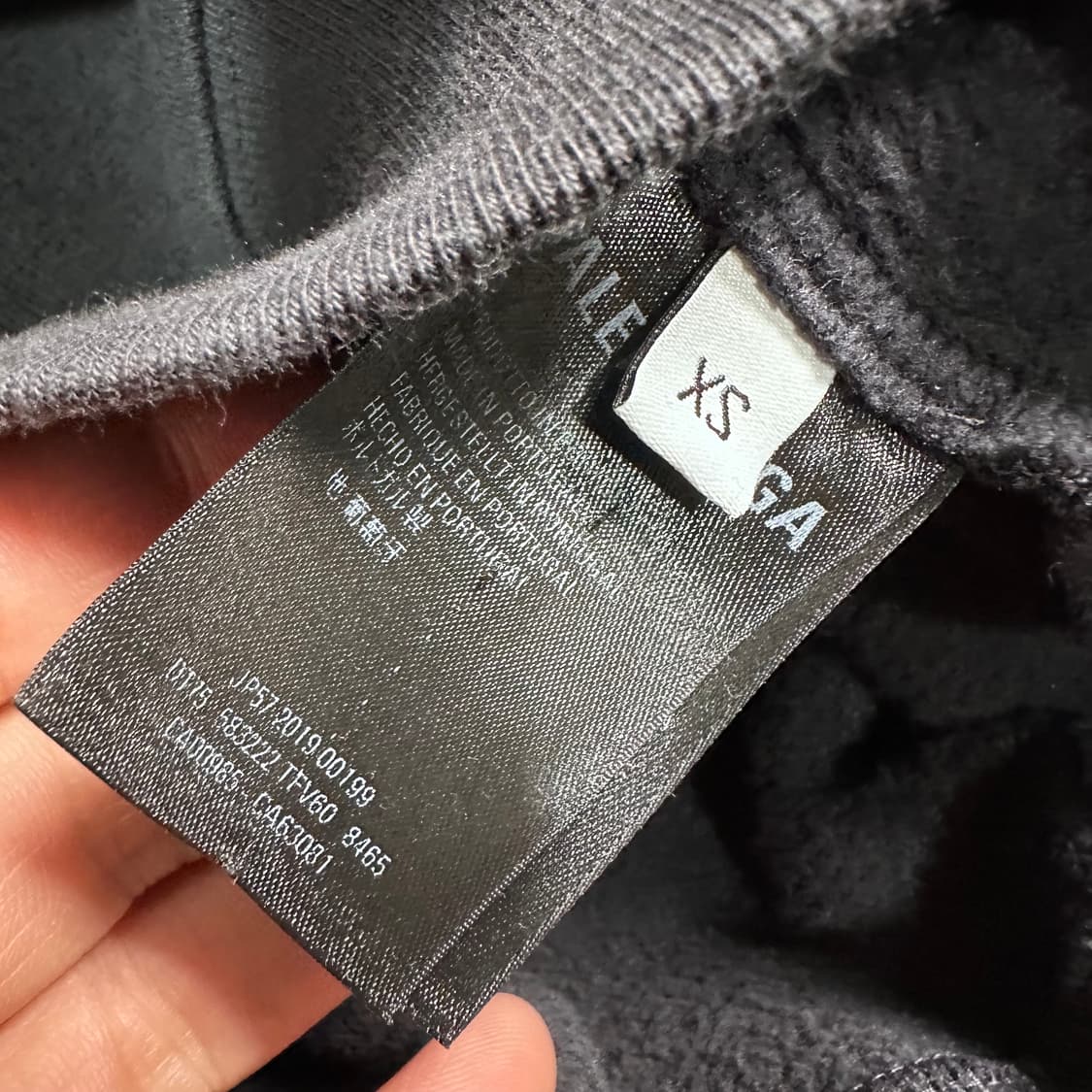 발렌시아가 핑크 로고 블랙 후드티   상품이미지6