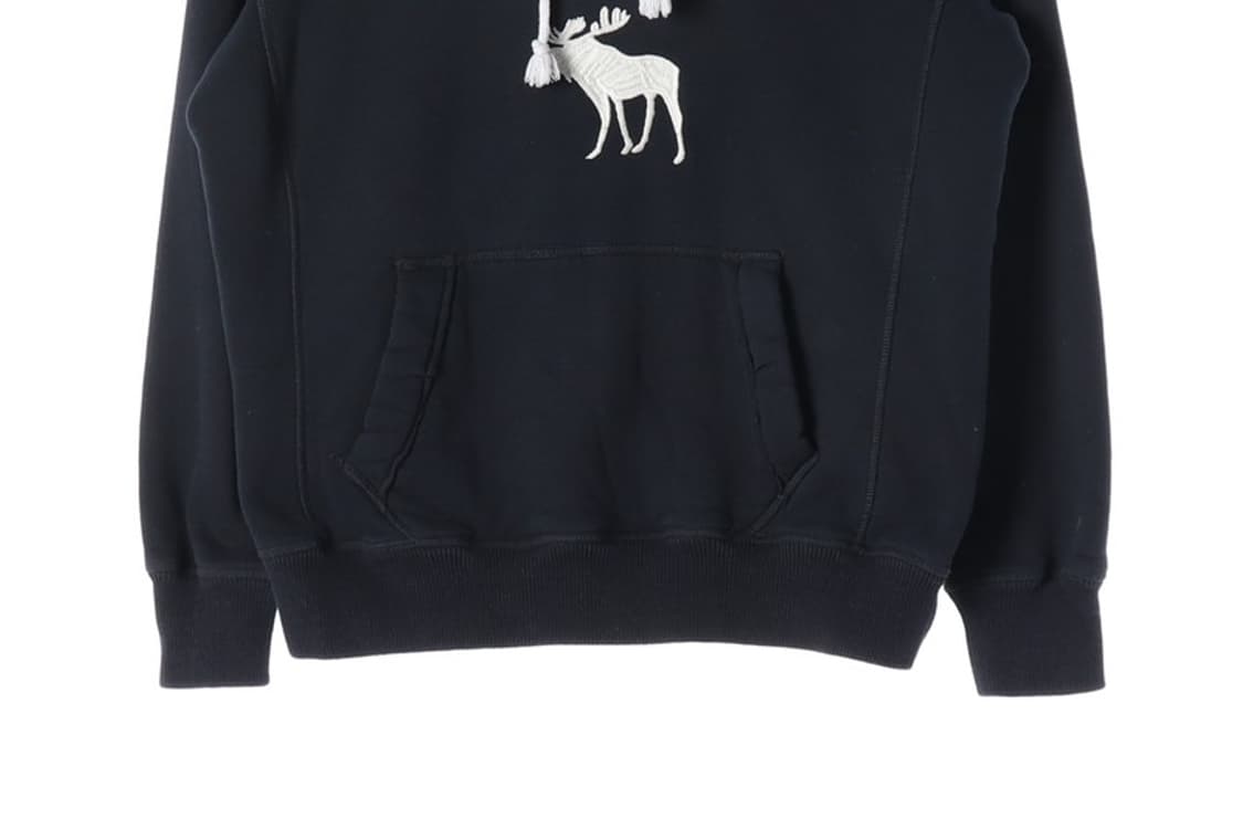 아베크롬비 앤 피치 빅로고 무스 자수 후드티 S 상품이미지4