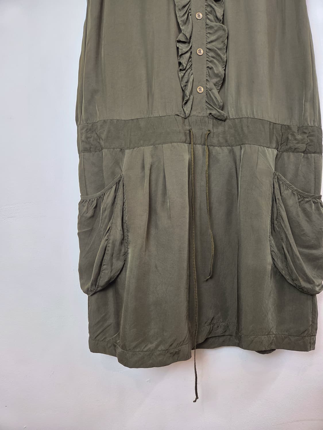 카키 사이드포켓 원피스 상품이미지3