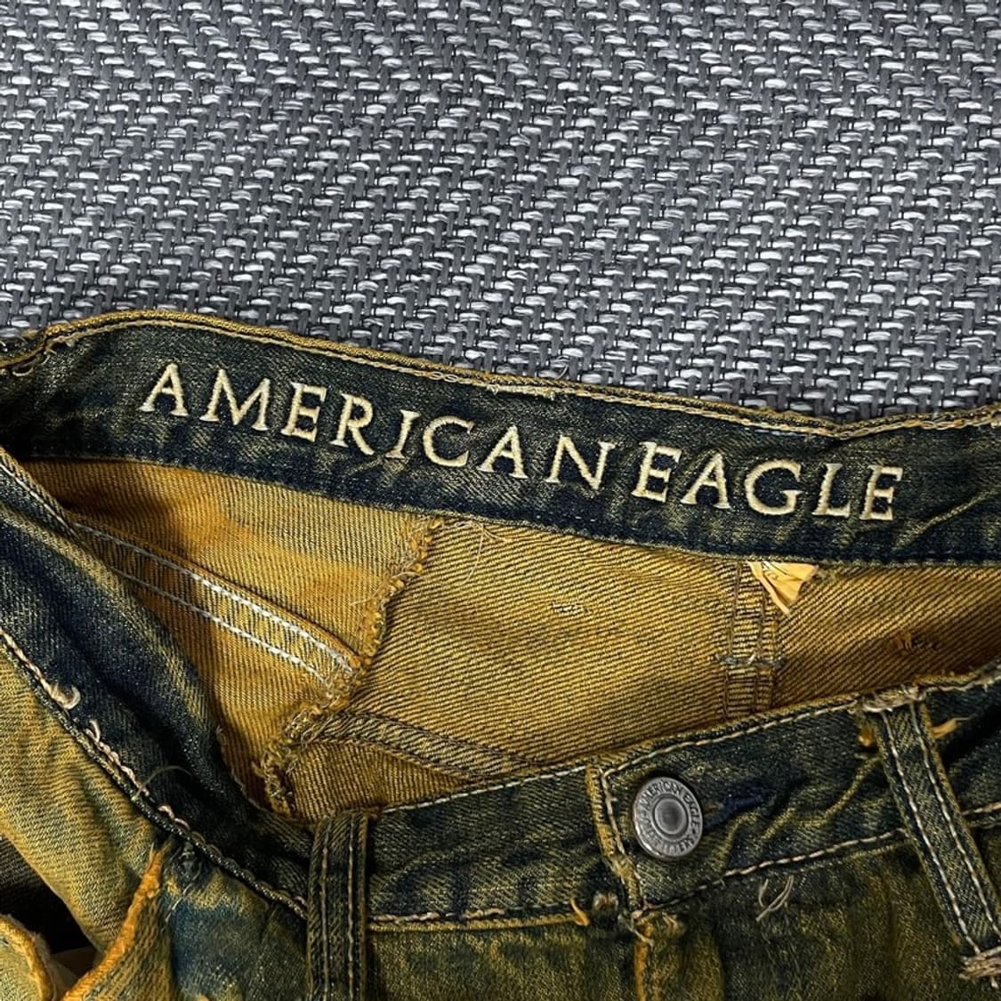 아메리칸 이글 옐로 데님 커스텀 팬츠 v0147 상품이미지7