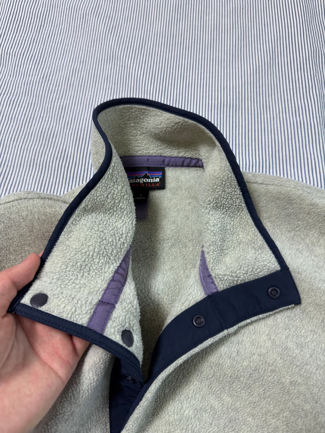 (SS급) 파타고니아 신칠라 헤비웨이트 스냅티 플리스 풀오버 오트밀 S 상품이미지8