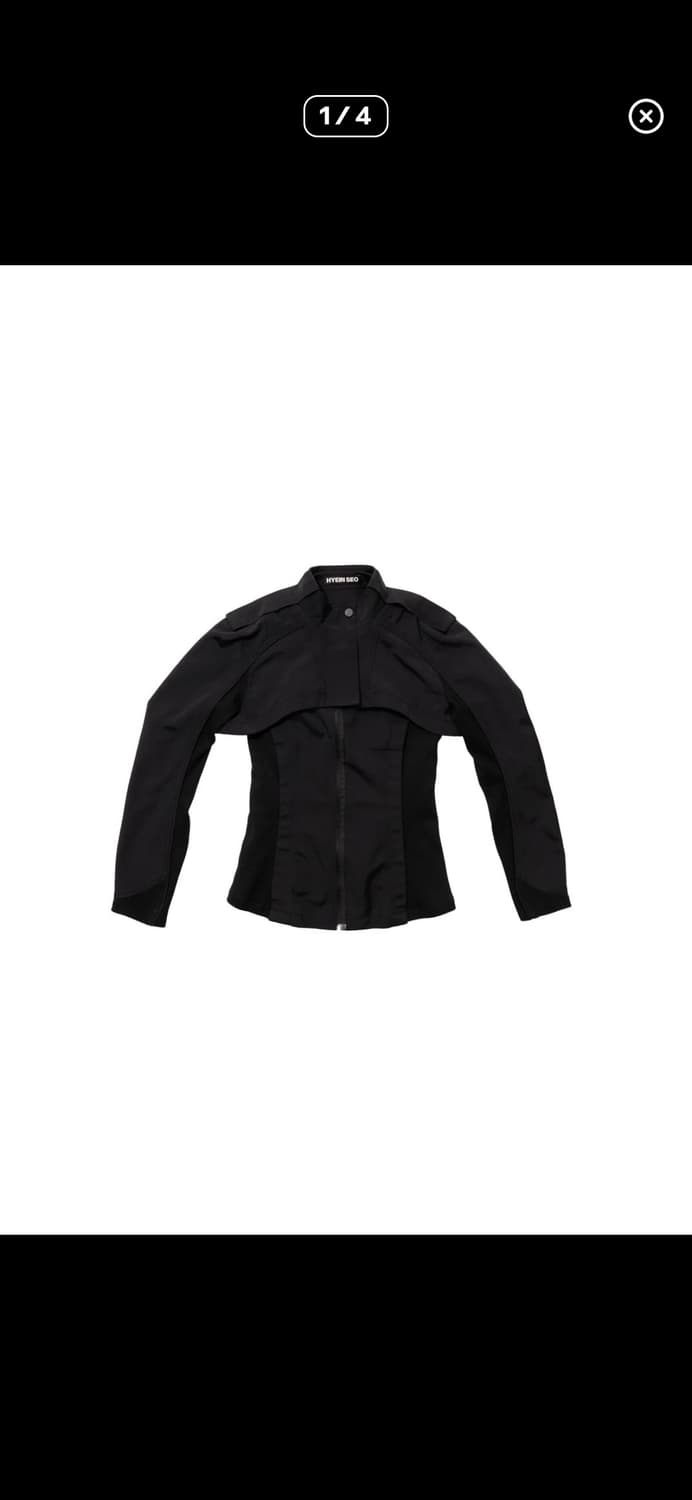 구해요) 혜인서 Double Layer Moto Jacket Black 상품이미지1