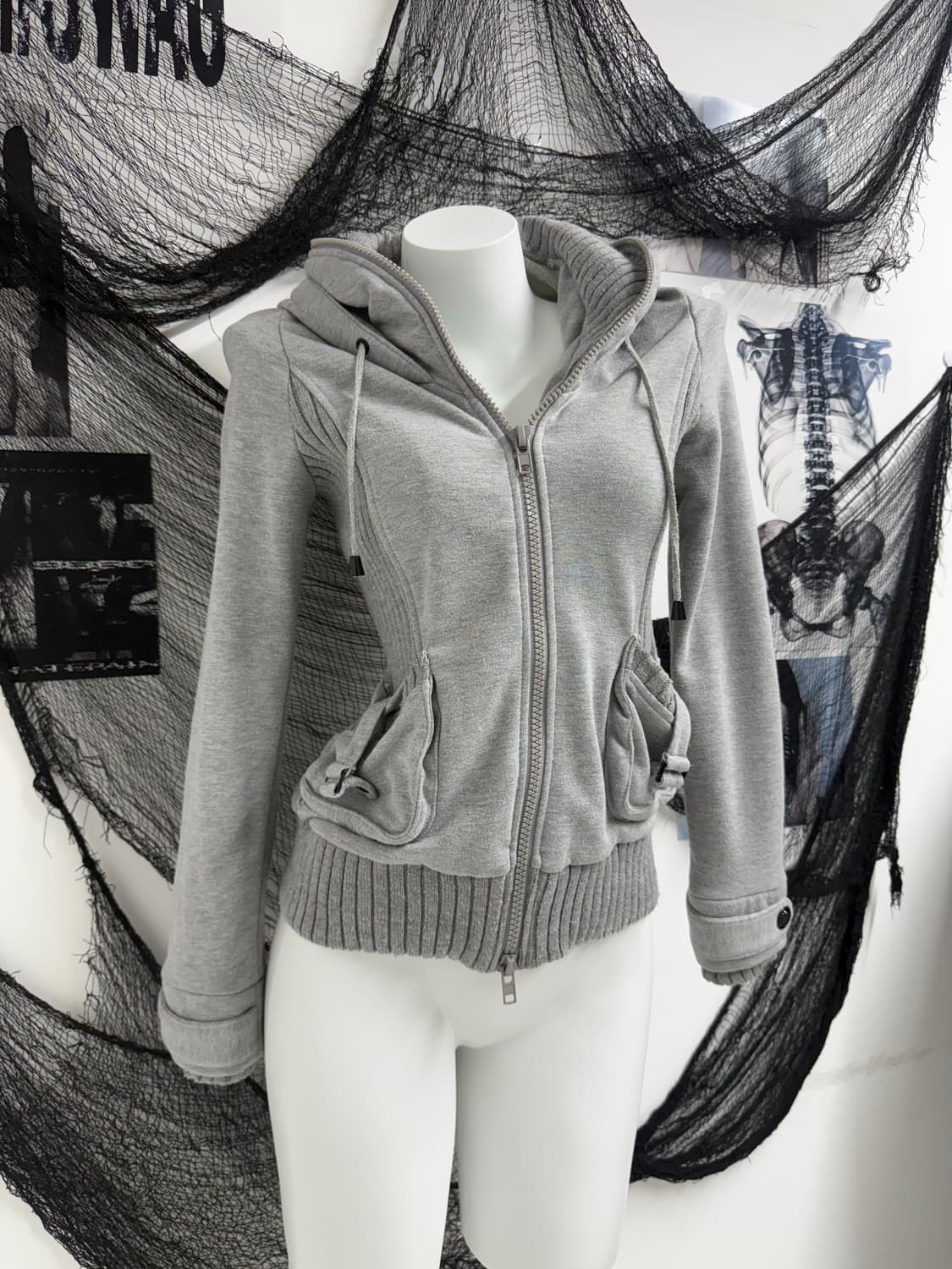 00s pinterest mood double collar hood 상품이미지8