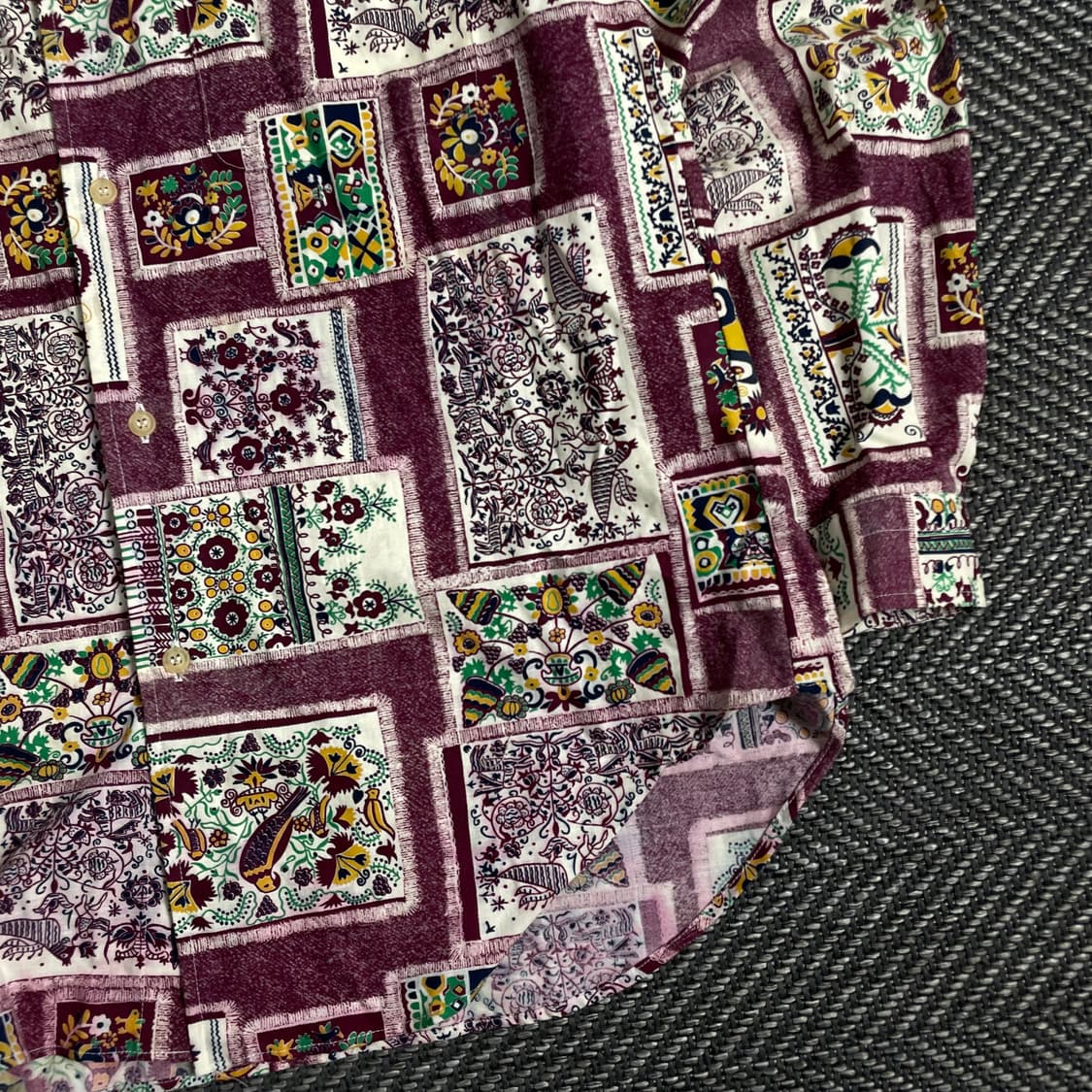 일본 빈티지 오리엔탈 패턴 디테일 셔츠o 2900 상품이미지2