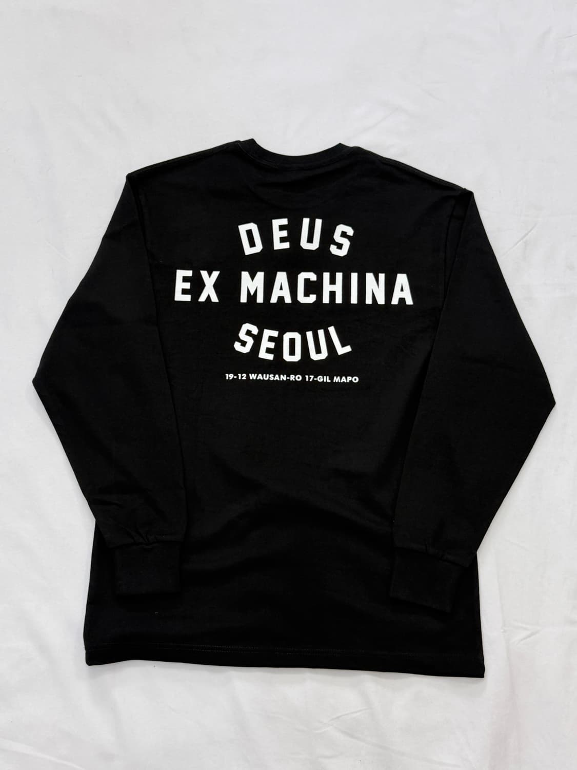 [새상품]Deus데우스 서울 컬리지 긴팔 롱슬리브 티셔츠 블랙 M 상품이미지2