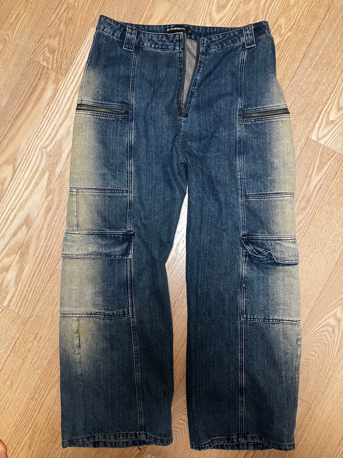 [L] kuas 콰스 와이드 데님 팬츠 상품이미지2