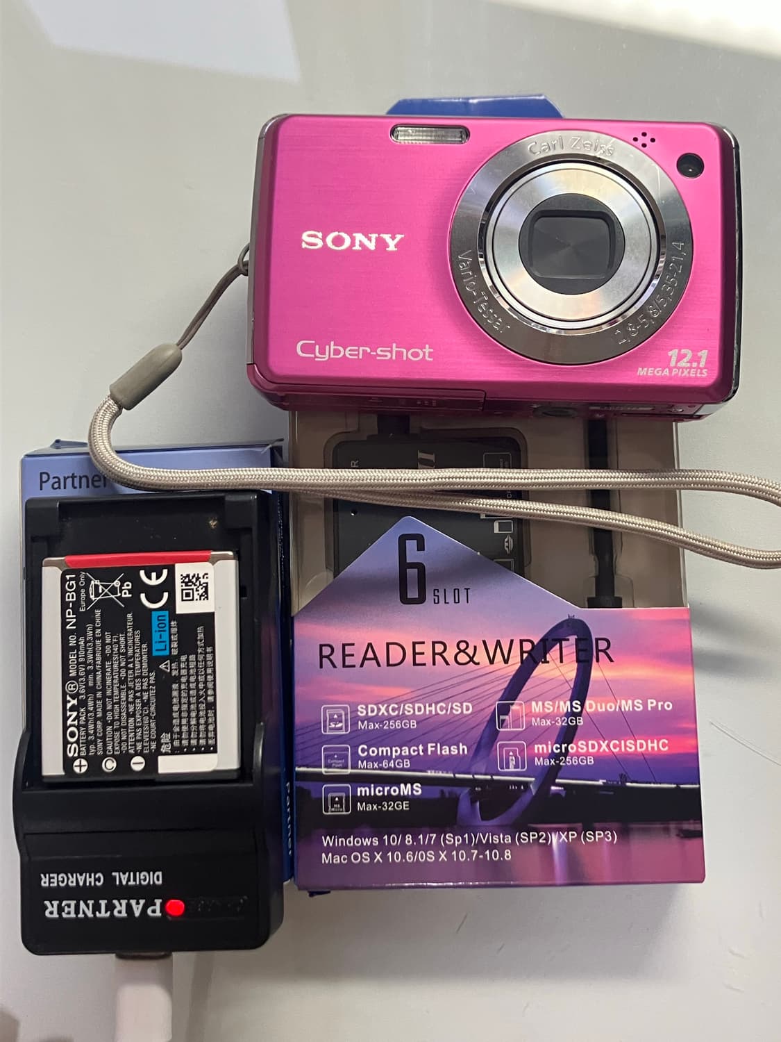소니 사이버샷 dsc w220 핑크 풀구성 상품이미지1