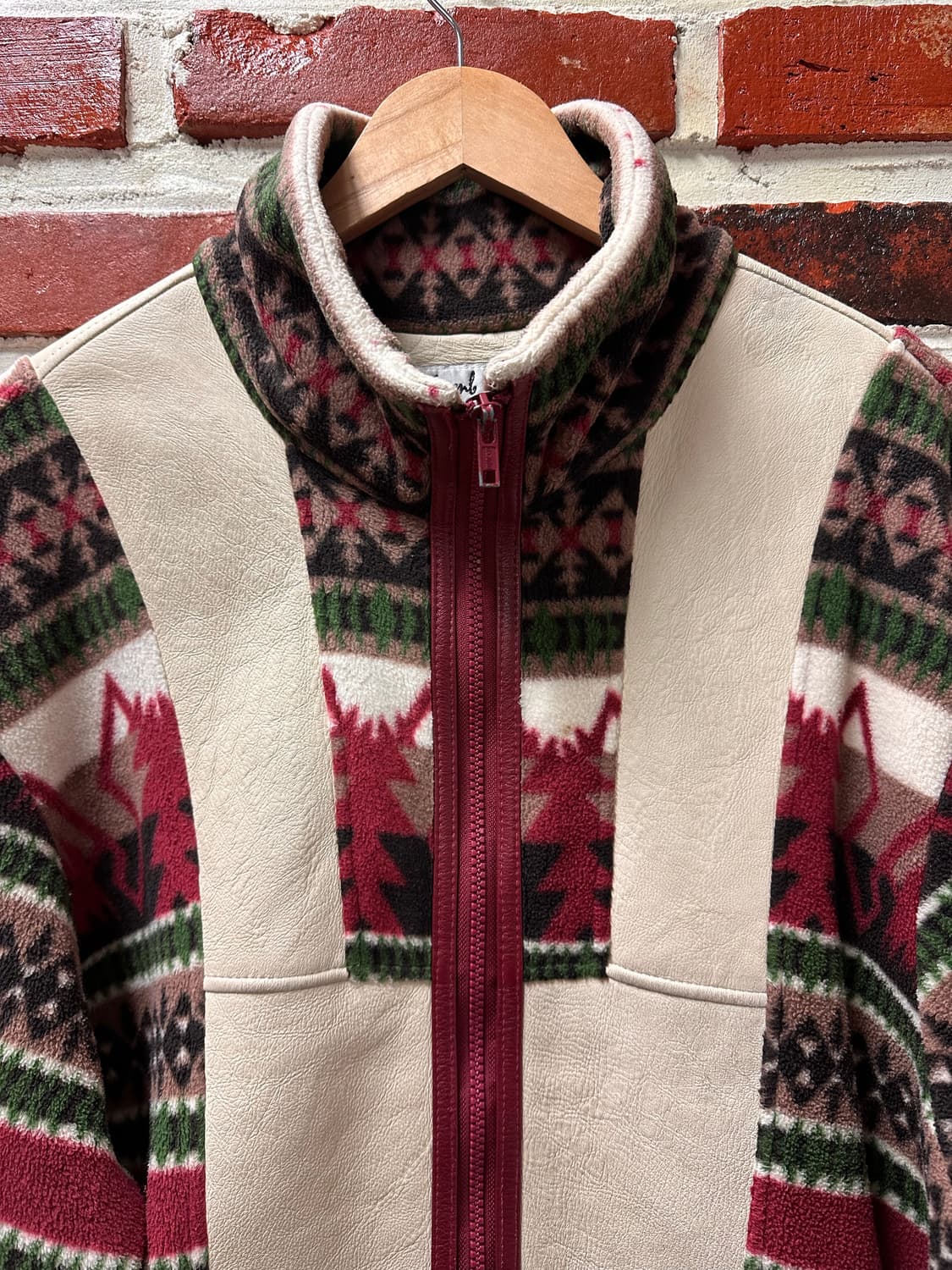 (L) NZ 램스킨 나바호 플리스 빈티지 집업 상품이미지2