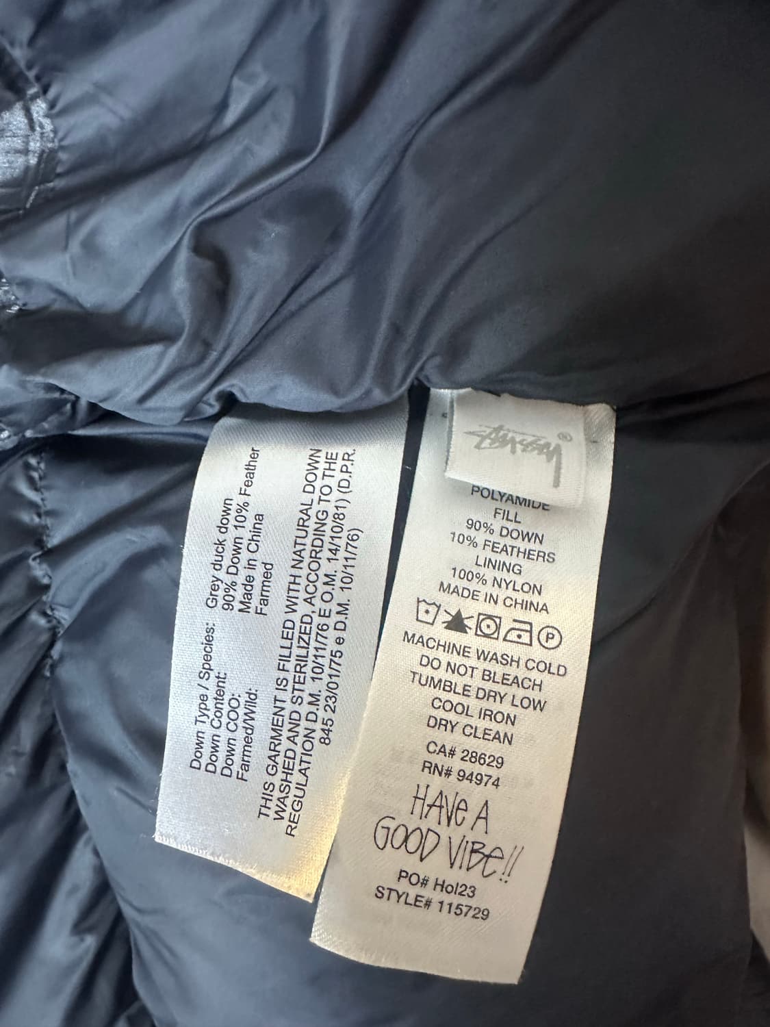 스투시 패딩 Stussy Wrinkled Nylon Down Puffer 상품이미지10