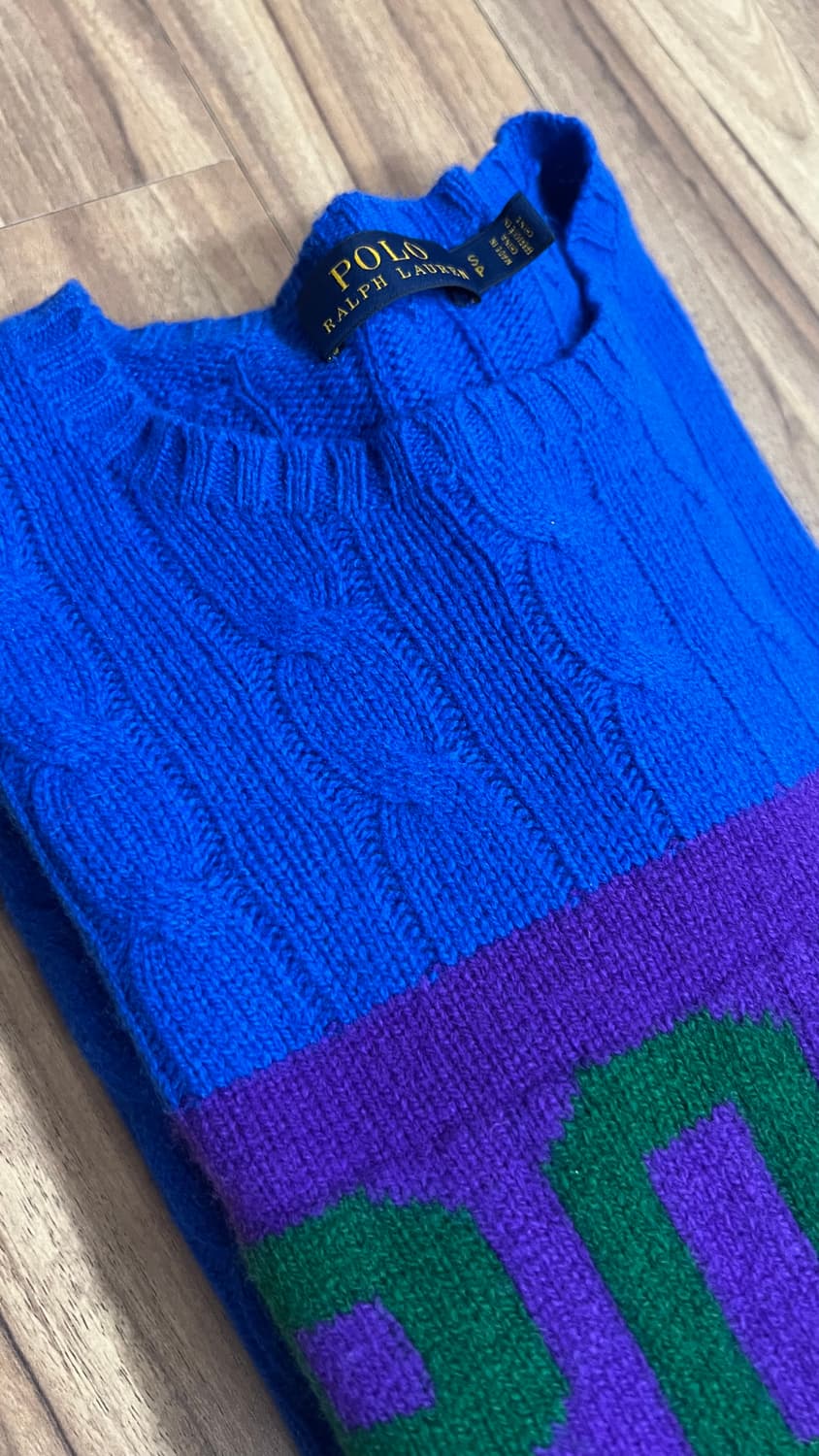 폴로 랄프로렌 로고 캐시미어 니트 S 상품이미지5