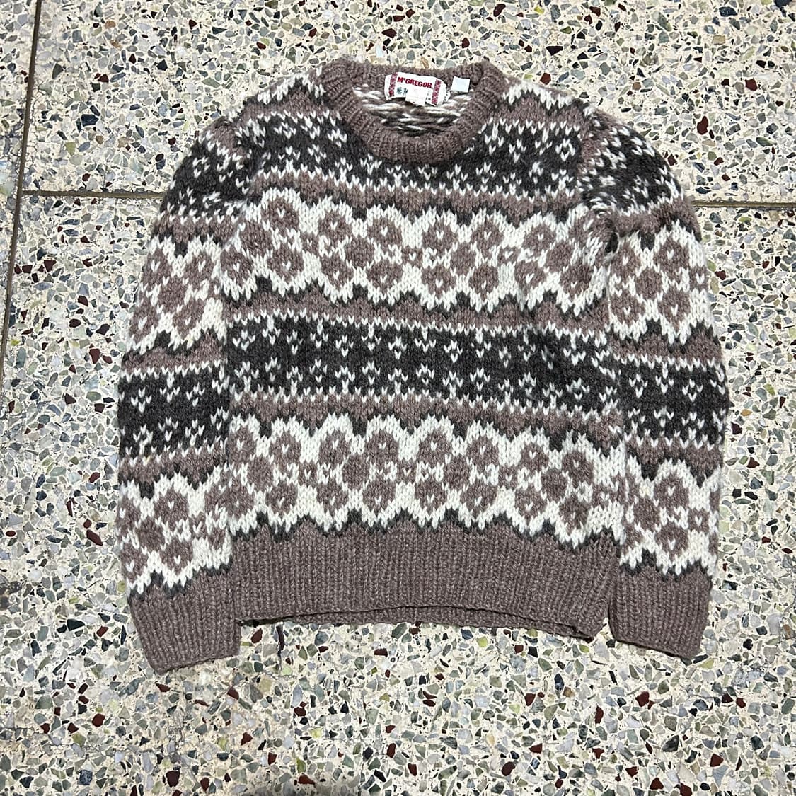 맥그리거(mcgregor) 노르딕 패턴 헤비울 니트 상품이미지1