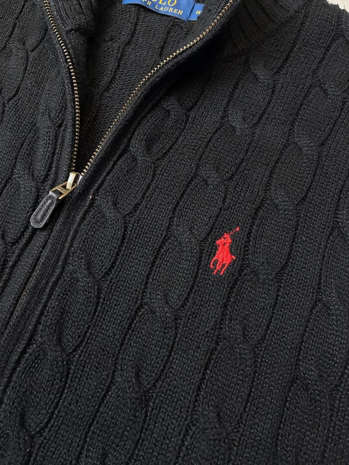 폴로 랄프로렌 아이코닉 케이블 니트 지퍼 스웨터 PN5858 상품이미지4