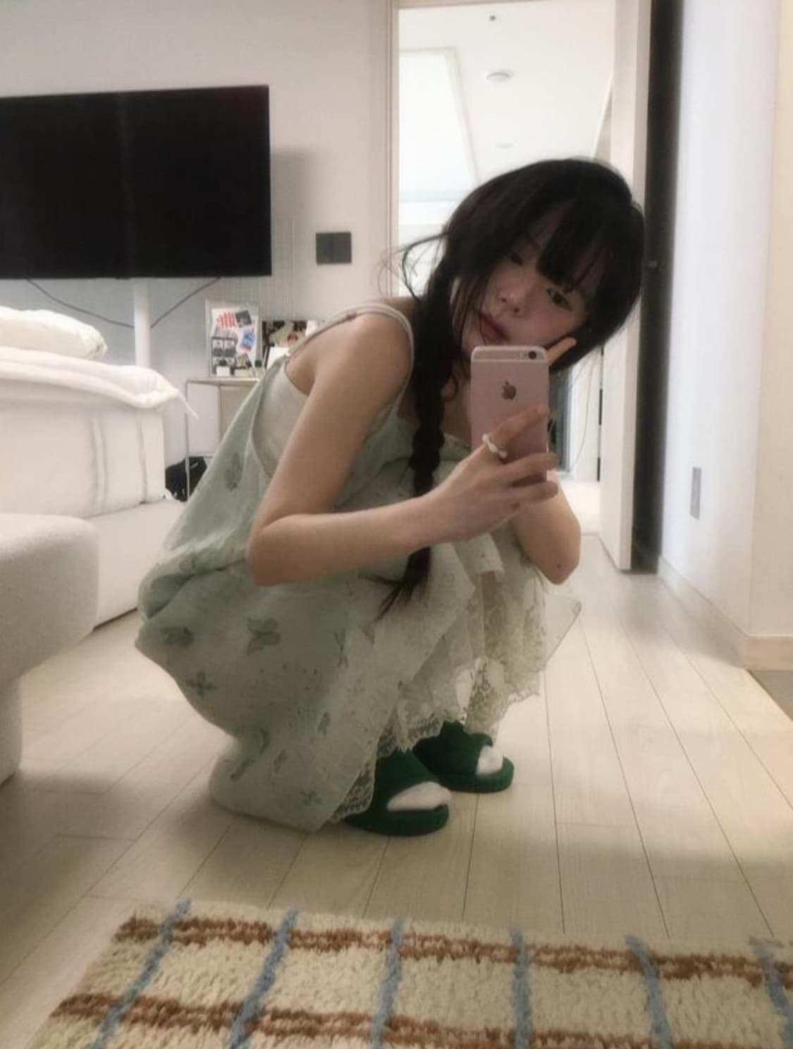 빈블 포레유 버터플라이 플라워 원피스 상품이미지4