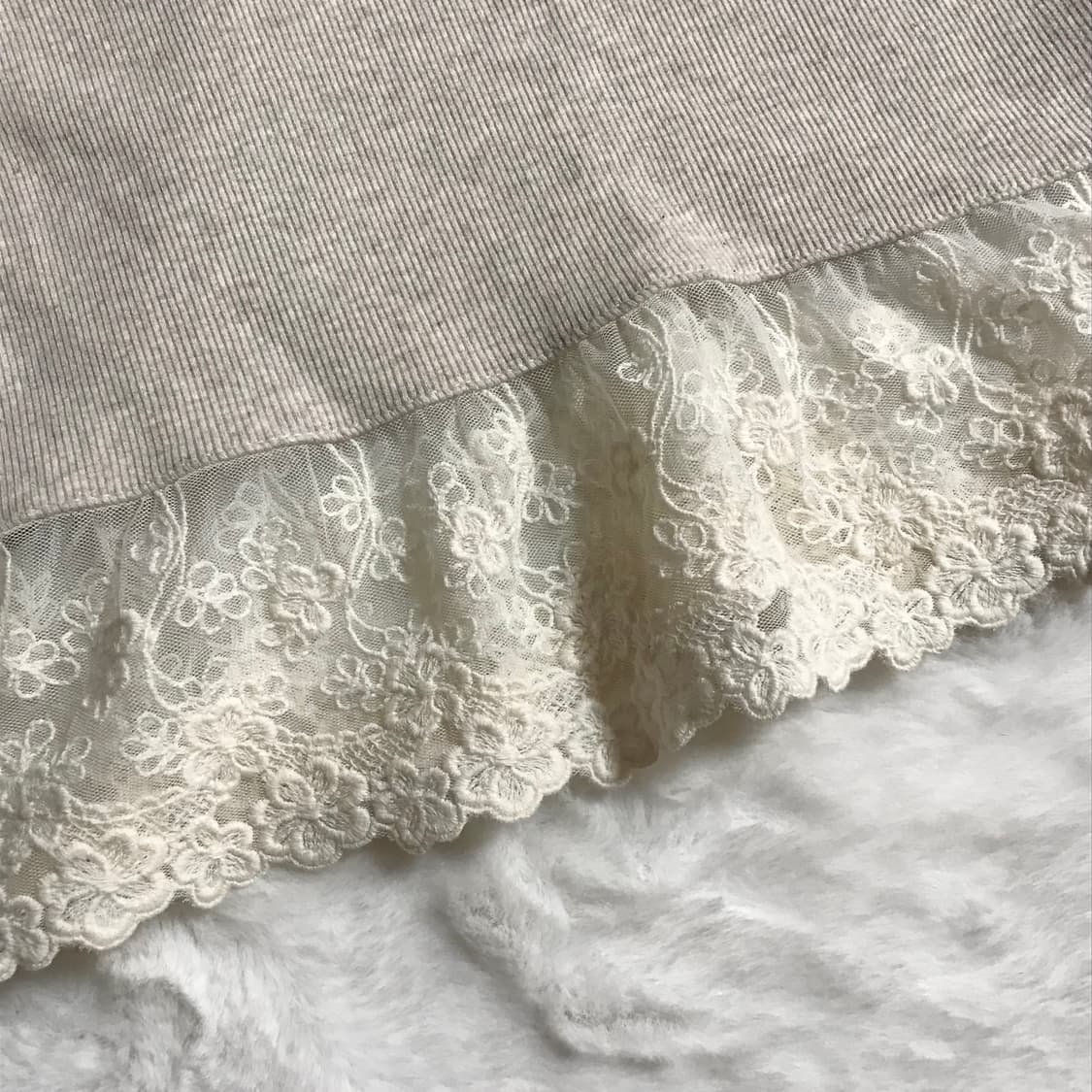 레이스 프릴 나시 슬리브리스 빈티지 모리걸 히메갸루 페어리 핀터 하구미 상품이미지2