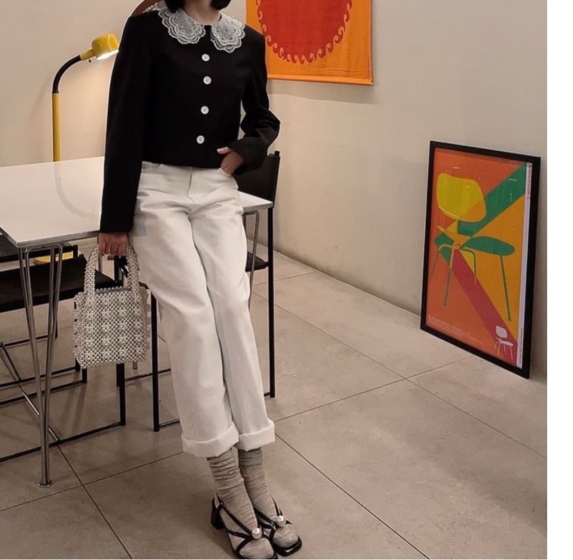 헬더 핸드메이드 진주가방 상품이미지2