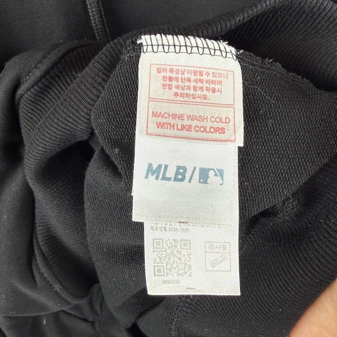 L) MLB 뉴욕양키즈 백로고 후드 티 블랙 상품이미지5