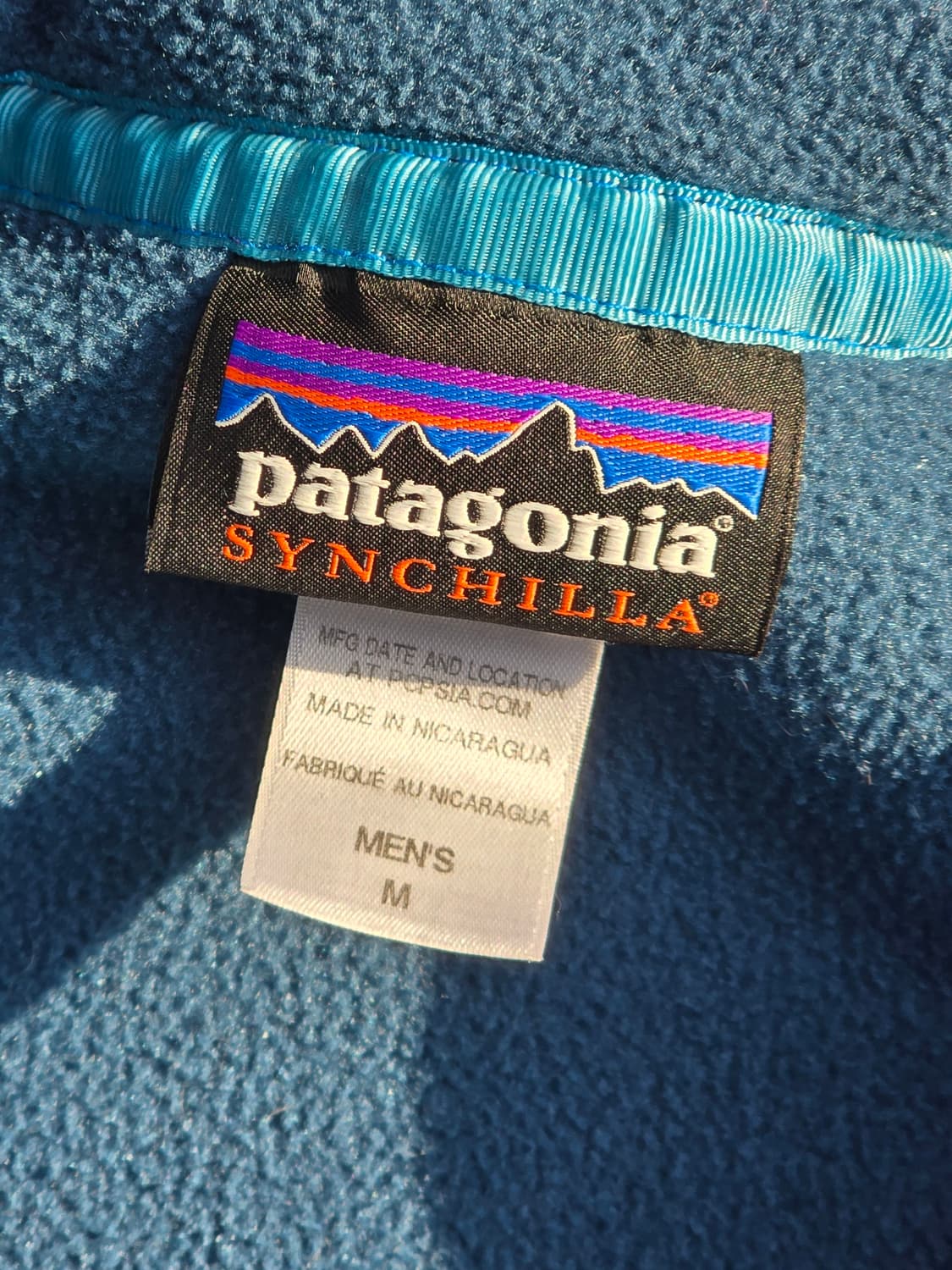 파타고니아 신칠라 블루/네이비 M 라이트웨이트 상품이미지3