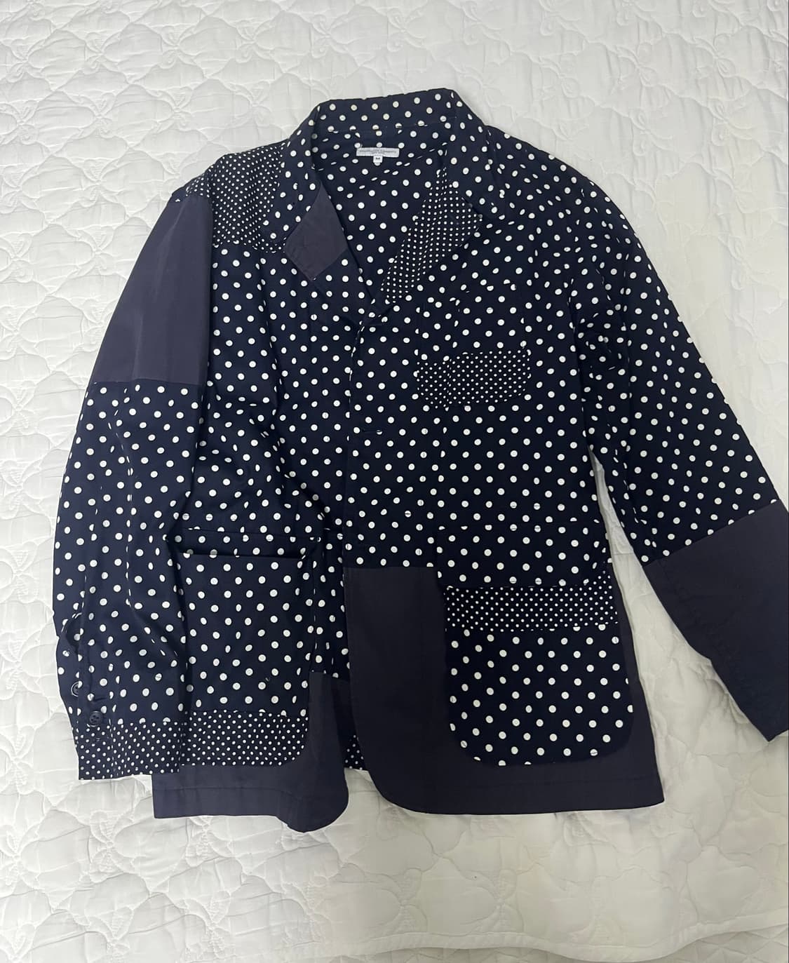ENGINEERED GARMENTS 폴카 도트 패치워크 자켓 M 상품이미지1