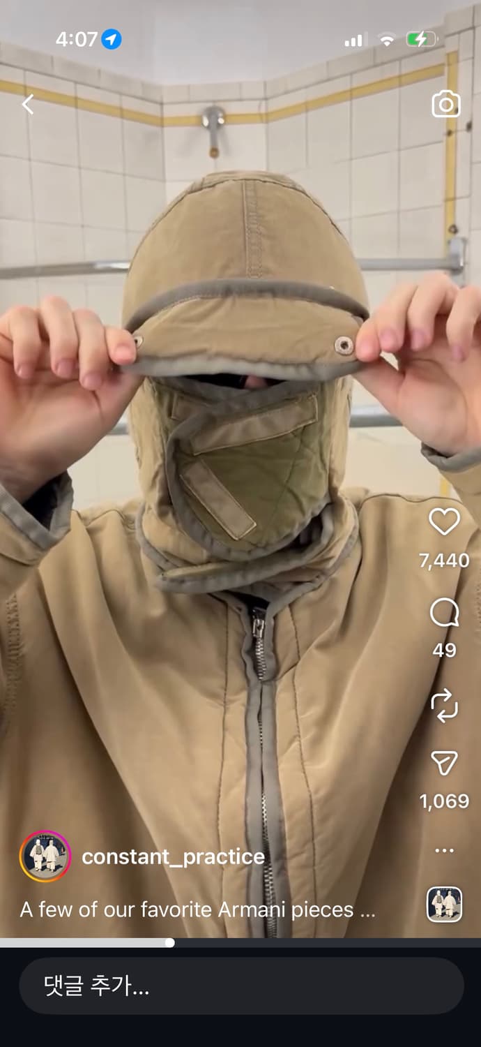 90s Armani jeans, Emporio armani 마스크 파카 상품이미지3