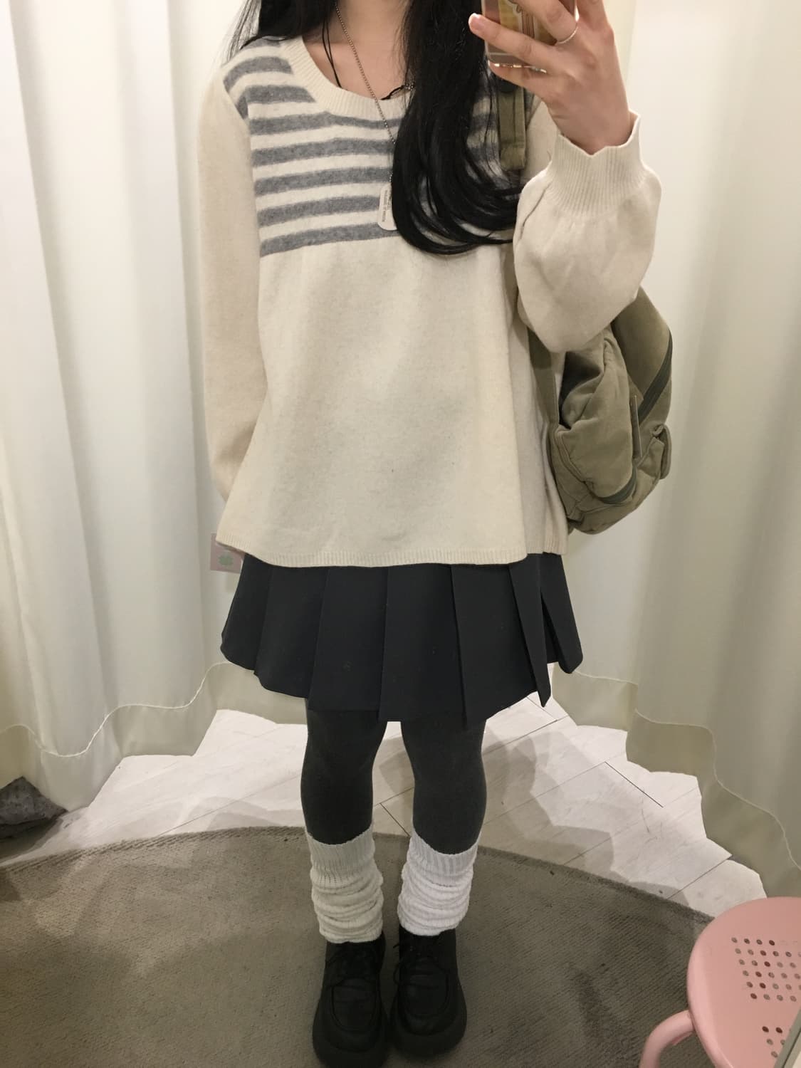 fluffy stripe knit 상품이미지5