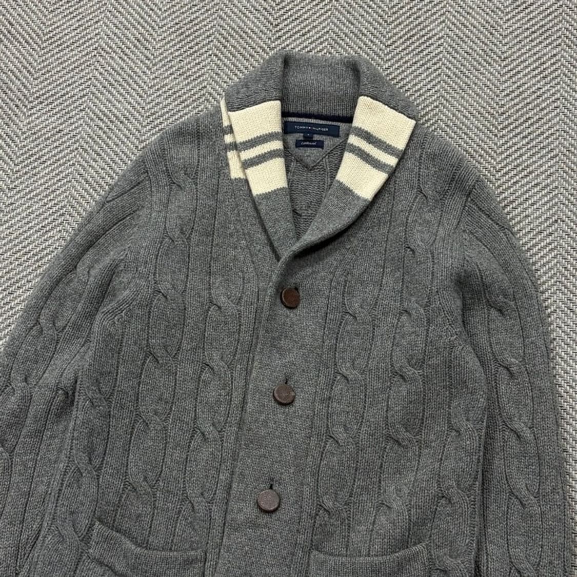 타미힐피거 숄카라 니트 가디건 v2359 상품이미지3